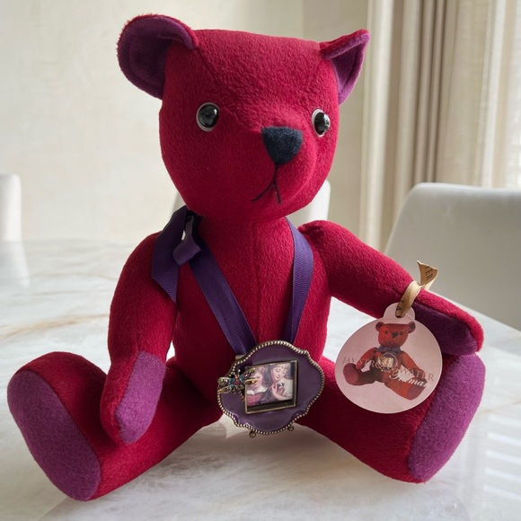 Jay Strongwater Other - 💘 Teddy Bear JAY STRONGWATER “TRUMAN” Red Jewel Plush Cashmere with mini Frame